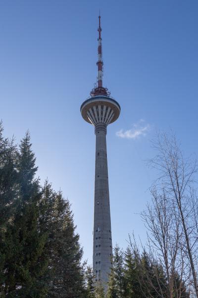 313m tall and opened in 1980 after 5 years construction, the tower was built to improve telecommunication services for the hosting of the 1980 Moscow Summer Olympics regatta, held nearby. The tower also played a role in the 1991 'Singing Revolution' as the Baltic states struggled for independence from the collapsing Soviet Union