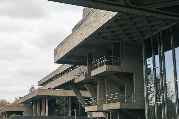 Looking towards the river Thames and central London, showing off the many levels of this historic building