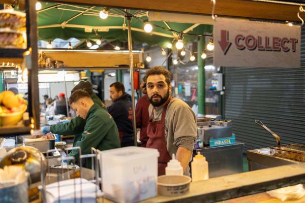 Caught in the act, unposed, taking a moment